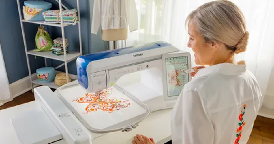 Digital embroidery machine